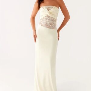 Sweet Energy Strapless Maxi Dress - Yellow